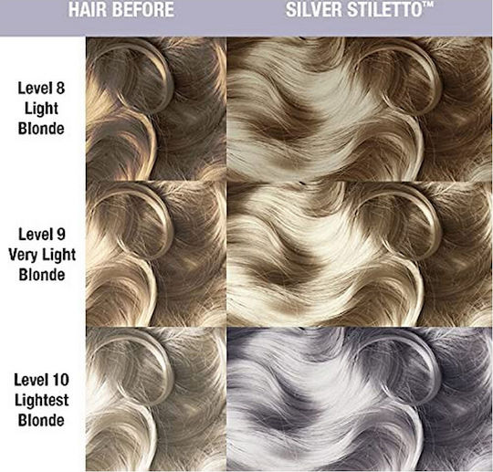 Manic Panic Classic High Voltage Vopsea Temporară De Păr Fără Amoniac Silver Stiletto 118ml