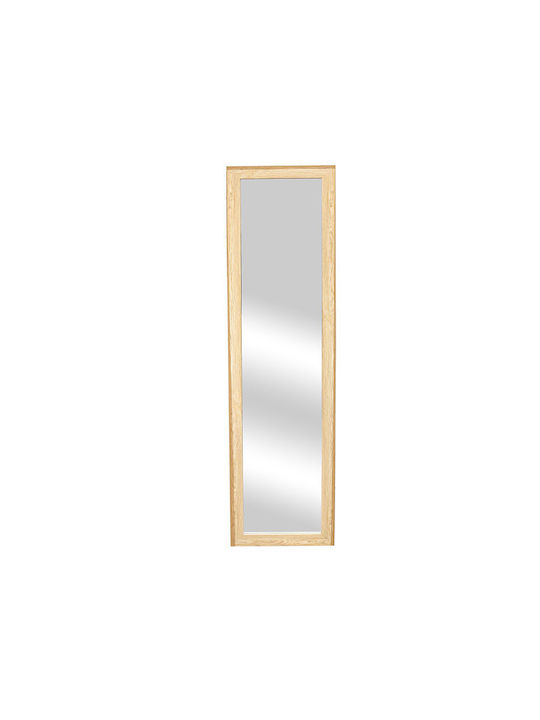 Καθρέπτης με Καφέ Ξύλινο Πλαίσιο 150x39cm