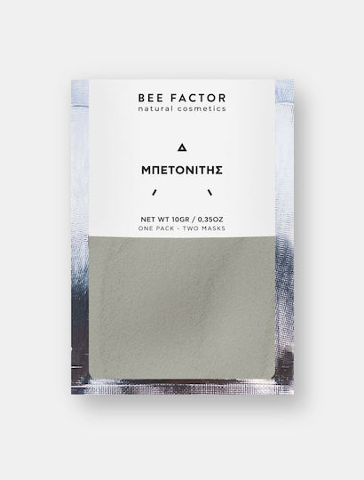 Bee Factor Μπετονίτης Sheet Μάσκα Προσώπου για Καθαρισμό Με Άργιλο 10gr