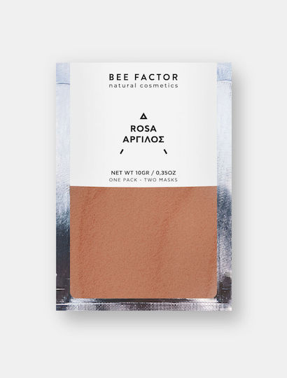Bee Factor Rosa Tonerde Gesichtsmaske für das Gesicht für Reinigung 2Stück