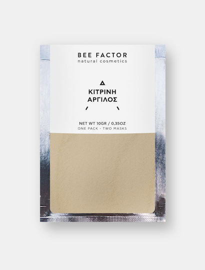 Bee Factor Κίτρινη Μάσκα Ομορφιάς Προσώπου για Ενυδάτωση Με Άργιλο 10gr