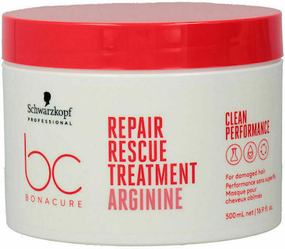 Schwarzkopf Μάσκα Μαλλιών Bc Bonacure Repair Rescue Arginine Treatment για Επανόρθωση 500ml