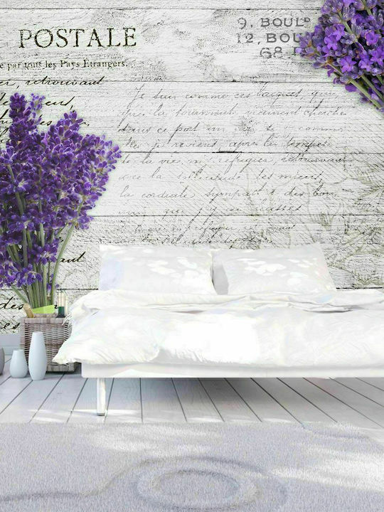 Self-adhesive Wall Mural Lavender postcard Lilac 343x245cm