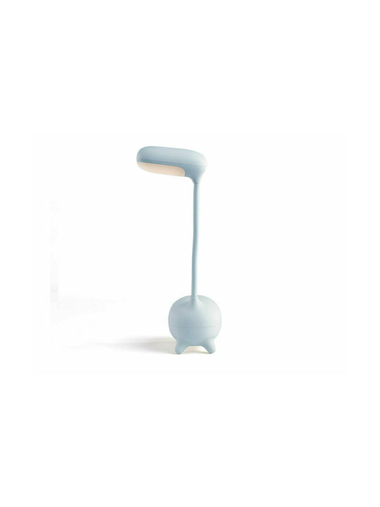 Livoo LED Office Lamp with Flexible Arm in Light Blue Color