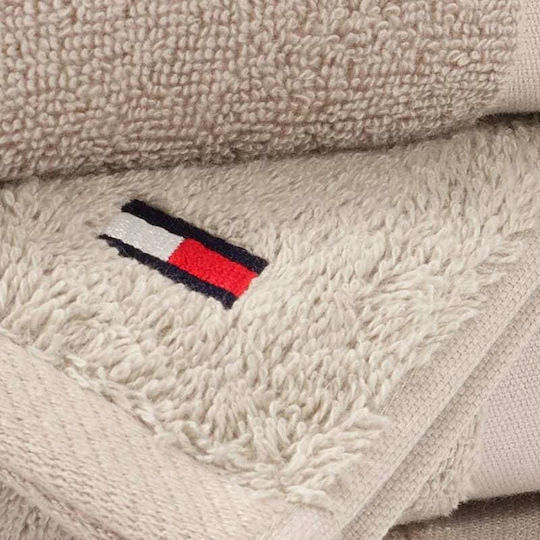 Tommy Hilfiger Πετσέτα Χεριών Legend 40x60εκ. Sand Βάρους 540gr/m²