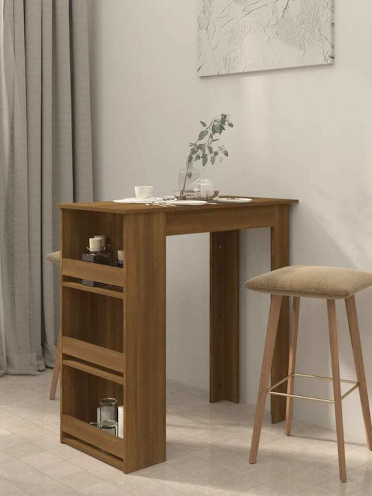 Table Bar Wooden Brown Oak 102x50x103.5cm