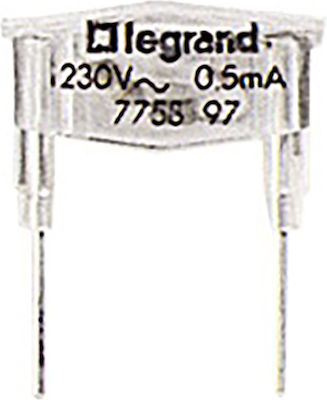 Legrand Λυχνία Διακόπτη 230V σε Λευκό Χρώμα 775897