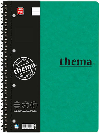 Typotrust Spiral Notebook Ruled A4 5 Subjects Light Blue 1pcs
