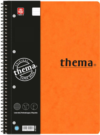 Typotrust Spiral Notebook Ruled A4 5 Subjects Light Blue 1pcs