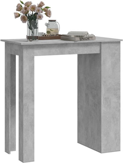 Table Bar Wooden Grey Concrete 102x50x103.5cm