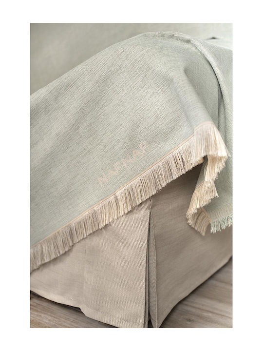 Naf Naf Naf Naf Three-Seater Sofa Throw Chenille 180x300cm Mint