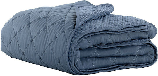 Nef-Nef Homeware Karina Покривало Кингсайз Микрофибър Синьо 230x240см