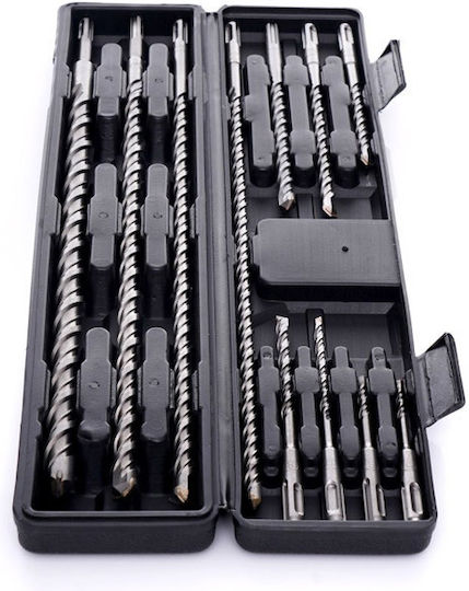 Tagred Satz 11 Bohrer Hartmetall mit SDS Plus Schaft für Gemäuer και Metall