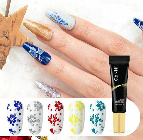 Canni Clear Stamp Stamps for Nails with Scraper in Transparent Color