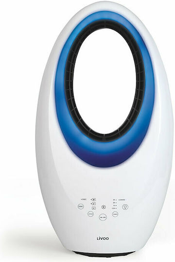 Livoo DOM450 Вентилатор Без Перки 40W с Дистанционно Многоцветен