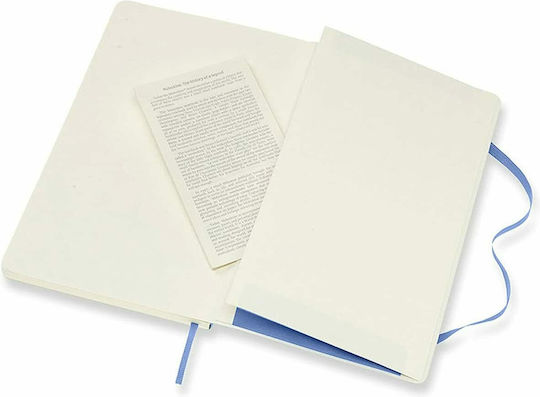 Moleskine Classic Collection Тетрадка 240 Листа На райета с Ластик Син