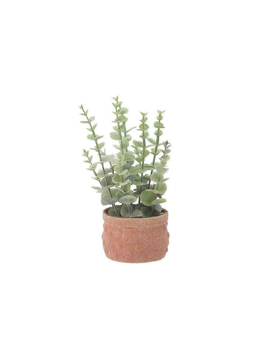 Inart Artificial Plant in Small Pot Green 27cm 1pcs