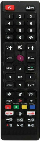 Vestel Συμβατό Τηλεχειριστήριο RM-L1389 για Τηλεοράσεις F&U και Vestel