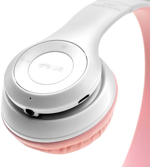 Cat Ears Y47 Безжични Bluetooth On Ear Слушалки Сребристи