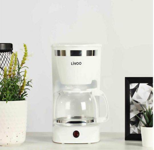 Livoo Καφετιέρα Φίλτρου 800W White