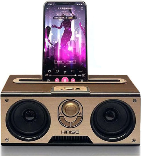 Kimiso KM-7 Ηχείο Bluetooth 10W με Ραδιόφωνο και Διάρκεια Μπαταρίας έως 3 ώρες Brown
