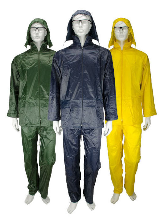 Galaxy Waterproof Work Suit PVC with Hood Yellow