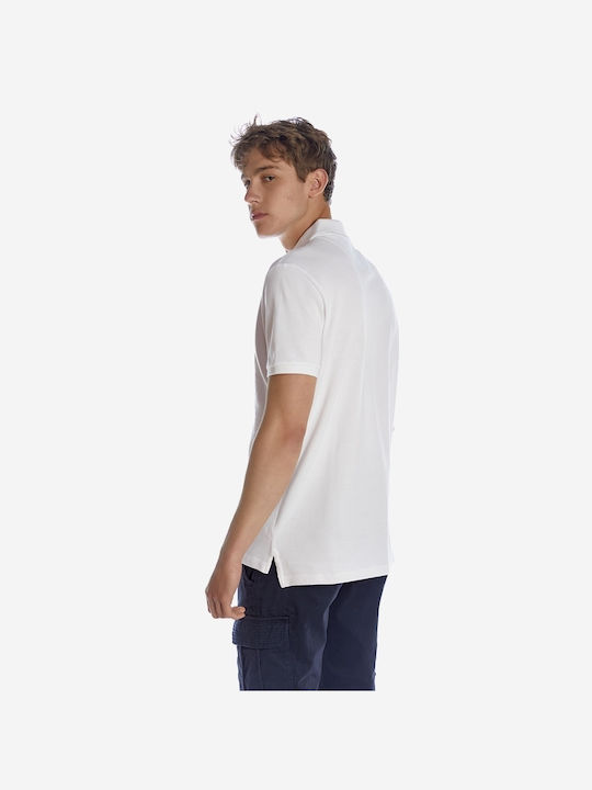 Camaro Men's Short Sleeve Blouse Polo White