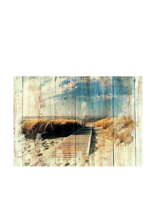 Autocolantă Fototapet de Perete 196x140cm Wooden Beach