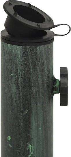 vidaXL Stand de umbrelă din Fontă în Culoare Verde 44x44x31cm