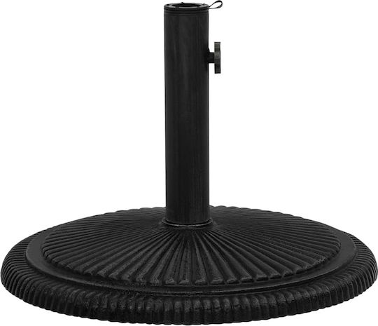 vidaXL Stand de umbrelă din Fontă în Culoare Negru 45x45x30cm