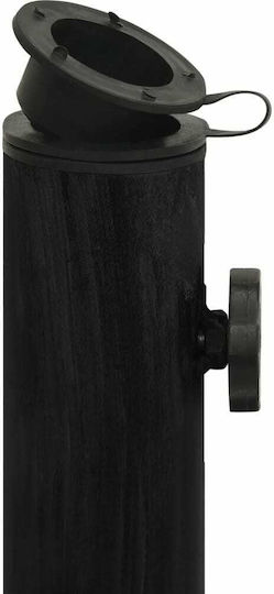 vidaXL Stand de umbrelă din Fontă în Culoare Negru 45x45x30cm