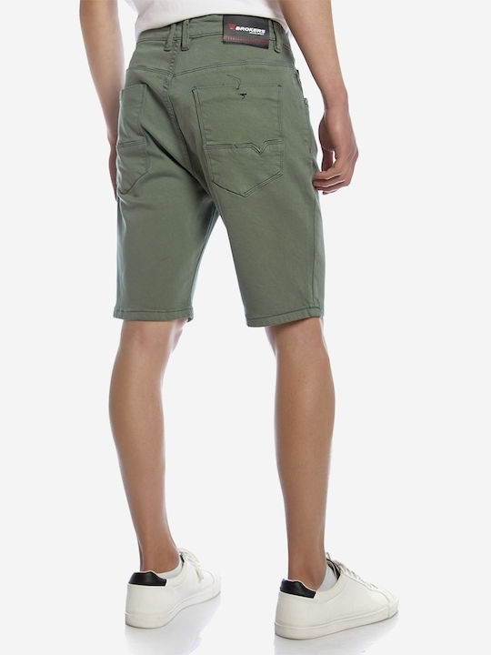 Brokers Jeans Men's Shorts Jeans Khaki