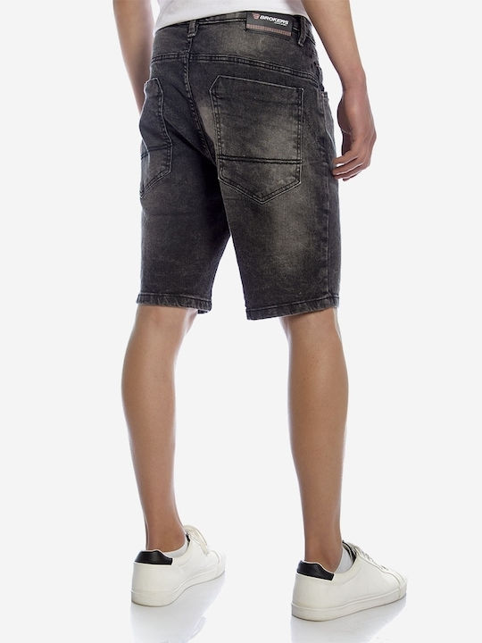 Brokers Jeans Herrenshorts Jeans Schwarz