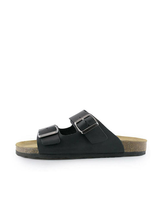 Adam's Shoes Women's Flat Sandals in Black Color