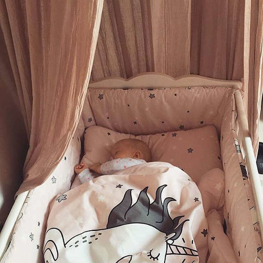 La Millou Blanket Cot Forest Velvet Khaki 110x140cm