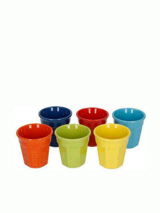 Bialetti Bicchierini Porcelain Espresso Cup Set Multicolour 6pcs