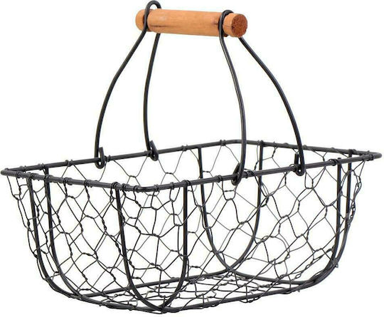 Espiel Fruitieră Metalic Negru 23x15x9buc Espiel Fruitieră Metalic Negru 23x15x9buc