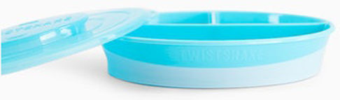 Twistshake Divided Plate Pastel Blue 6m+