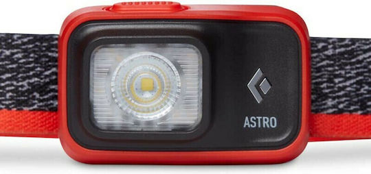 Black Diamond Headlamp LED IPX4 with Maximum Brightness 300lm Astro 300 & BD: 1500 Li-On Red