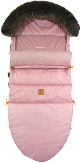 Lanila Fur Universal Kinderwagen-Fußsack Rose 120x50εκ.