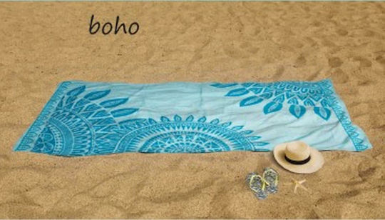 Flamingo Boho Βαμβακερή Γαλάζια 160x86εκ.