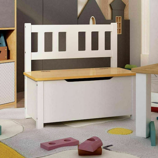 Детски Диван Бял 60x30x55бр
