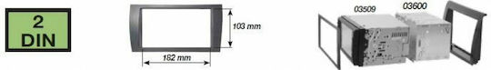 Phonocar DIN Fascia Panels 2 Din for Citroen C1 2014+