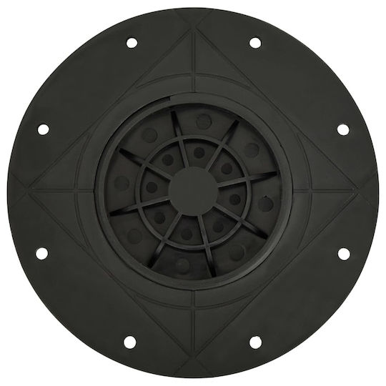 vidaXL Βάση για Πέργκολα από Πλαστικό 19.8x19.8cm 10τμχ Υπερυψωμένων Δαπέδων Deck Ρυθμιζόμενες 10τμχ