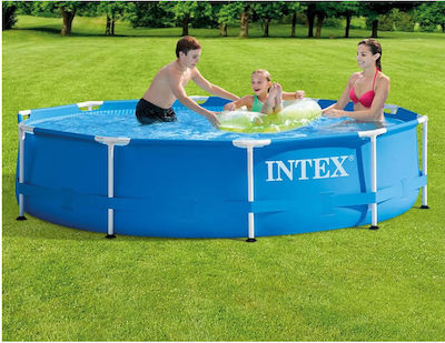 Intex Schwimmbad PVC mit Metallic-Rahmen 305x305x76cm