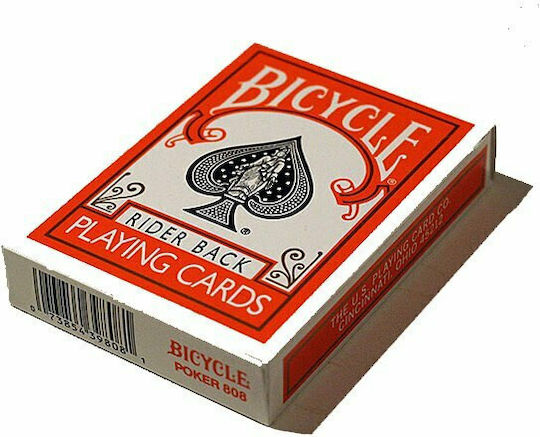 Bicycle Rider Back Playing Cards Laminated for Poker Orange