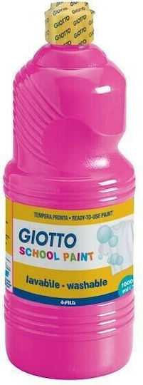 Giotto School Paint Τέμπερα Ζωγραφικής Magenta σε Μπουκάλι 1000ml