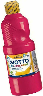 Giotto School Paint Tempera Colour Paint Bottle 1000ml Fuchsia