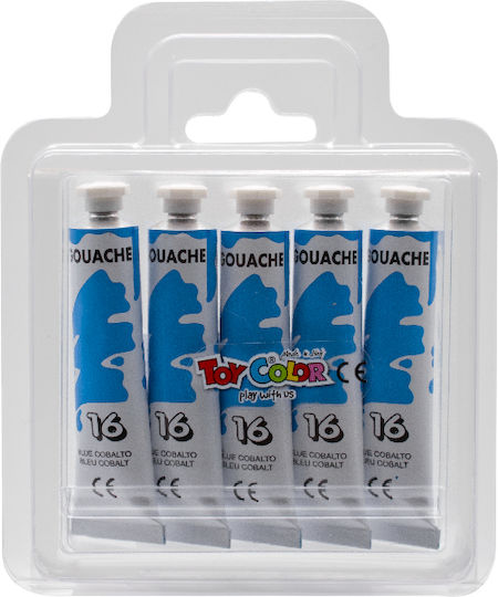 Toy Color Gouache Tempera Paints Cobalt Blue in Tube 12ml 1pcs