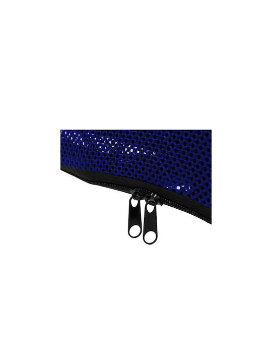 Office Chair with Fixed Arms Black / Blue Homeplus